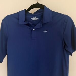Vineyard Vines kids Navy Performance Shirt Jacket with Whale Logo